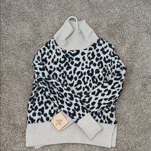 Cheetah Print Sweater New With Tags